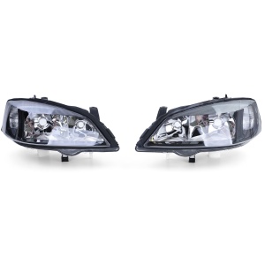 Set faruri Opel Astra G look negru - Img 5