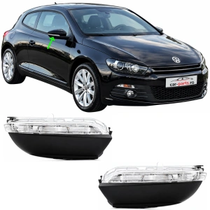 Set semnalizari oglinda VW EOS, Passat CC, Scirocco III, Passat B7, Jetta MK6 alb