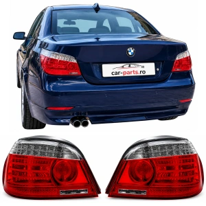 Set stopuri BMW E60 LED rosu clar