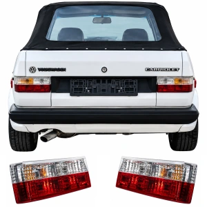 Set stopuri VW Golf 1 MK1, cabrio rosu clar - Img 2