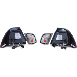Stopuri BMW E46 NFL sedan LED rosu fumuriu - Img 5