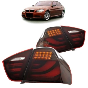 Stopuri BMW E90 NFL LED BAR rosu fumuriu - Img 2