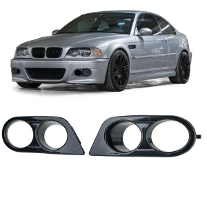 Capace proiectoare ceata BMW E46 'bara M3' negru lucios - Img 2