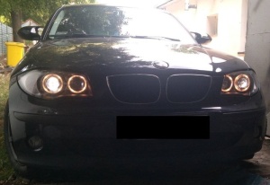 Faruri BMW E81 E82 E87 E88 Angel Eyes - Img 6
