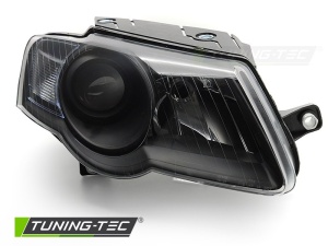 Faruri VW Passat B6 (3C) look negru cu lupa - Img 2
