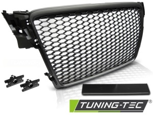 Grila Audi A4 S4 B8 (2008 - 2011) 'RS Style' negru mat - Img 2