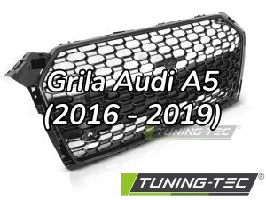Grila Audi A5 (2016 - 2019) negru lucios - Img 1