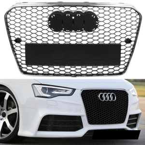 Grila Audi A5 B8 8T (2011 - 2016) 'RS Style' crom negru PDC