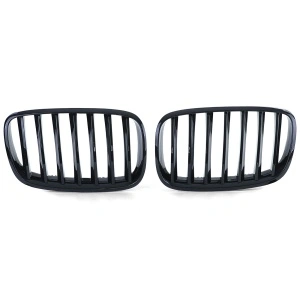 Grila BMW X5 E70, X6 E71 negru lucios - Img 4