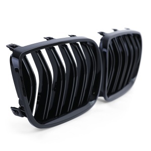 Grila dubla BMW E83 X3 (2007 - 2010) M-Look negru lucios - Img 4