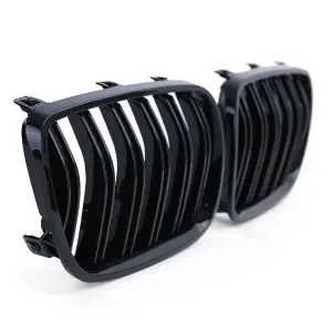Grila dubla BMW E83 X3 (2007 - 2010) M-Look negru lucios - Img 4