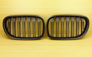 Grila dubla BMW F01 F02 M-LOOK negru mat - Img 6