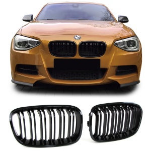 Grila dubla BMW F20 F21 NFL (2011 - 2015) M-LOOK negru lucios - Img 2