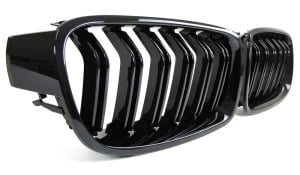 Grila dubla BMW F30 F31 M-LOOK negru lucios - Img 2