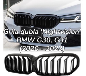 Grila dubla BMW G30 G31 G38 'Nightvision' LCI M-LOOK