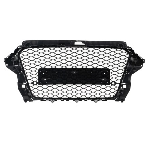 Grila fara emblema Audi A3 S3 8V (2012 - 2016) RS Style negru lucios PDC - Img 5