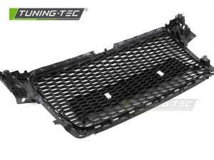 Grila fara emblema Audi A4 S4 B8 (2008 - 2011) 'RS Style' negru lucios PDC - Img 6