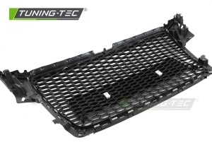 Grila fara emblema Audi A4 S4 B8 (2008 - 2011) 'RS Style' negru lucios PDC - Img 6