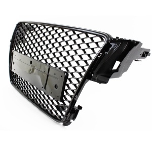 Grila fara emblema Audi A5 8T (2007 - 2011) 'RS Style' negru lucios PDC - Img 2