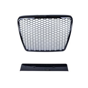 Grila fara emblema Audi A6 C6 (2009 - 2011) 'RS Style' negru lucios - Img 3