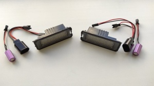 Iluminare numar VW Golf 4, Golf 5, Golf 6, Golf 7, EOS, Passat B6, CC, B7, Lupo, Beetle, Phaeton, Polo, Scirocco cu LED