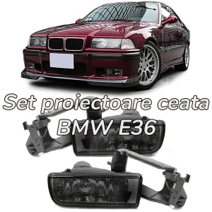 Proiectoare ceata BMW E36 fumuriu clar