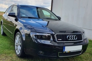 Set faruri Audi A4 B6 look negru cu lupa - Img 6