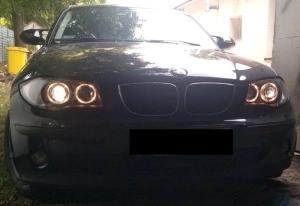 Set faruri BMW E81, E82, E87, E88 Angel Eyes - Img 6