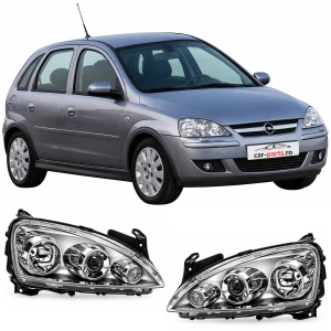 Set faruri Opel Corsa C cu lupa