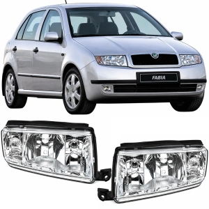 Set faruri Skoda Fabia I crom