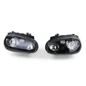 Set faruri VW Golf 4 look negru - Img 4