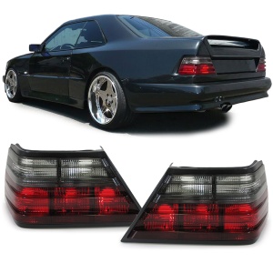 Set stopuri Mercedes W124 rosu fumuriu