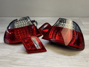 Stopuri BMW E46 coupe NFL LED rosu clar