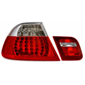 Stopuri BMW E46 NFL sedan LED rosu clar - Img 2