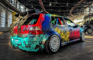 Stopuri VW Golf 4 hatchback rosu clar - Img 3
