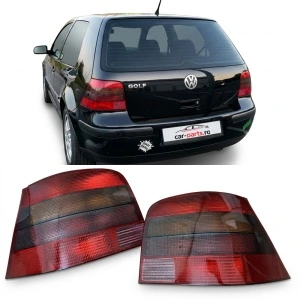 Stopuri VW Golf 4 hatchback rosu fumuriu / Hella look