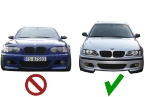 Capace proiectoare ceata BMW E46 'bara M-Tech 2' - Img 4