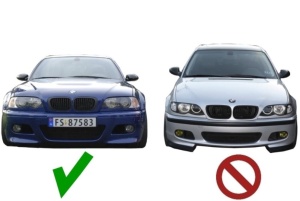 Capace proiectoare ceata BMW E46 'bara M3' - Img 5