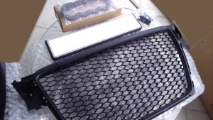 Grila Audi A4 S4 B8 (2008 - 2011) 'RS Style' negru mat - Img 5