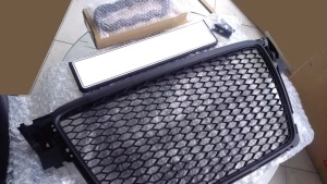 Grila Audi A4 S4 B8 (2008 - 2011) 'RS Style' negru mat - Img 4