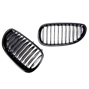 Grila BMW E60 E61 negru lucios - Img 3