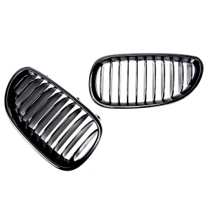 Grila BMW E60 E61 negru lucios - Img 3