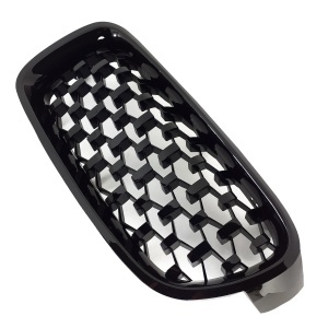 Grila BMW F30 F31 DIAMOND look negru lucios - Img 3