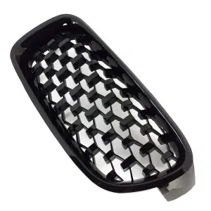 Grila BMW F30 F31 DIAMOND look negru lucios - Img 3