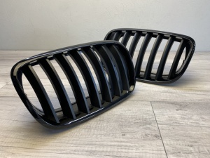 Grila BMW X5 E70 X6 E71 negru lucios + mat - Img 6