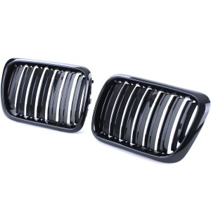 Grila dubla BMW E36 FL facelift M-Look negru lucios - Img 3