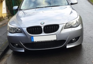 Grila dubla BMW E60 E61 M-LOOK negru lucios - Img 6