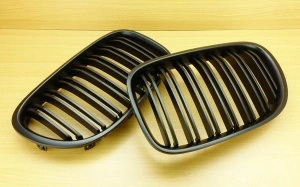 Grila dubla BMW F01 F02 M-LOOK negru mat - Img 3