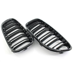 Grila dubla BMW F06 F12 F13 M-LOOK negru lucios - Img 3