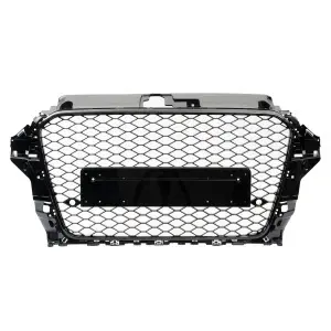 Grila fara emblema Audi A3 S3 8V (2012 - 2016) RS Style negru lucios PDC - Img 2